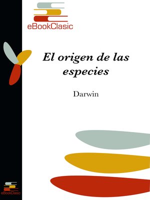 cover image of El origen de las especies (Anotado)